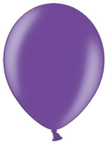50 Partystar metallic Ballons lila 30cm