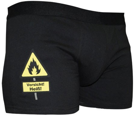 Caution hot boxer shorts men