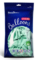 Preview: 10 party star balloons mint turquoise 30cm