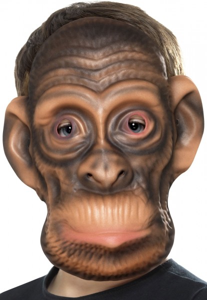 Maschera scimmia per bambini morbida