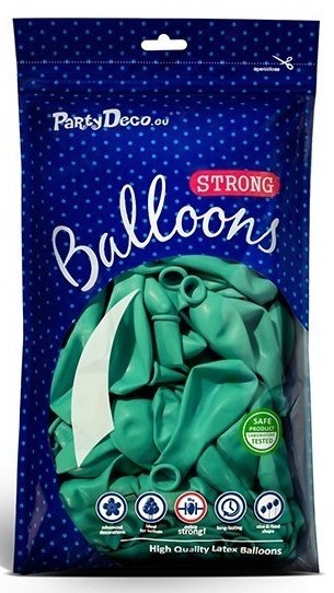 20 party star balloons aquamarine 27cm 2