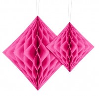 Preview: Diamond honeycomb ball pink 20cm