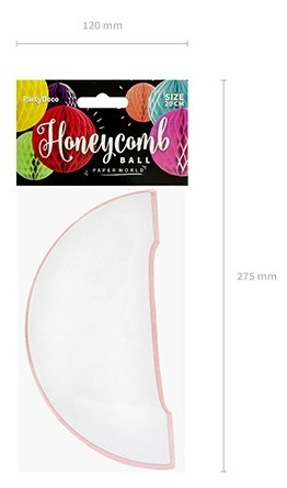 Honeycomb kugle Lumina creme 20cm 3