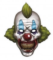 Anteprima: Maschera di carta con clown spaventoso elastico