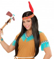 Ayala Indianerfrau Perücke Mit Feder