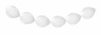 Hvid ballon krans 3m