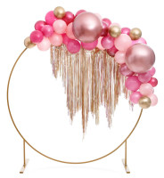 Voorvertoning: Ballon rond glanzend rosé goud 60cm