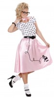Polka Dots Pudel 50er Jahre Damenkleid