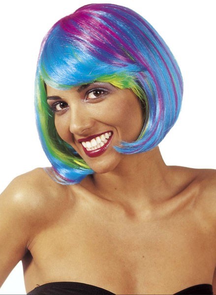 Kolorowa peruka w stylu pageboy Beverly