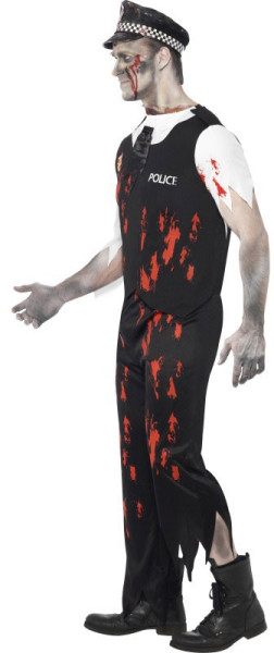 Kostium szalony policjant zombie męski 3