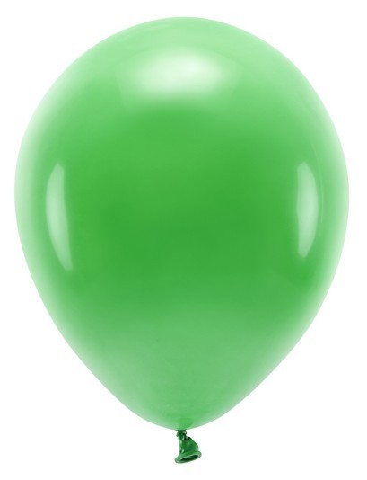 10 eko pastelowych balonów trawiasta zieleń 26cm