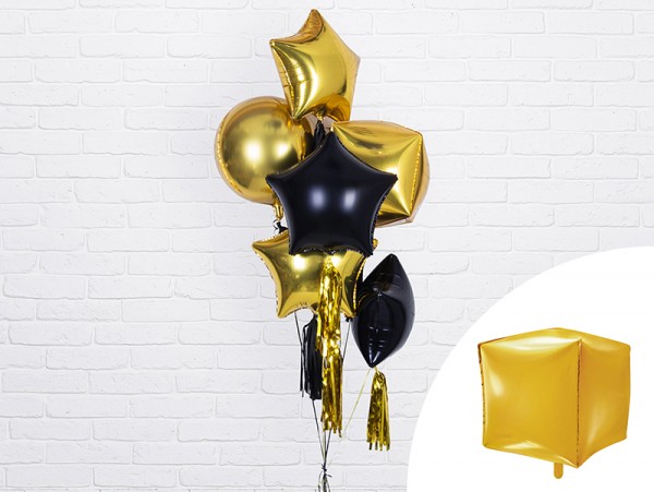 Cubez Ballon Partylover goud 35cm