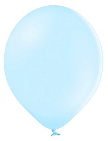 50 feststjerner balloner babyblå 27cm