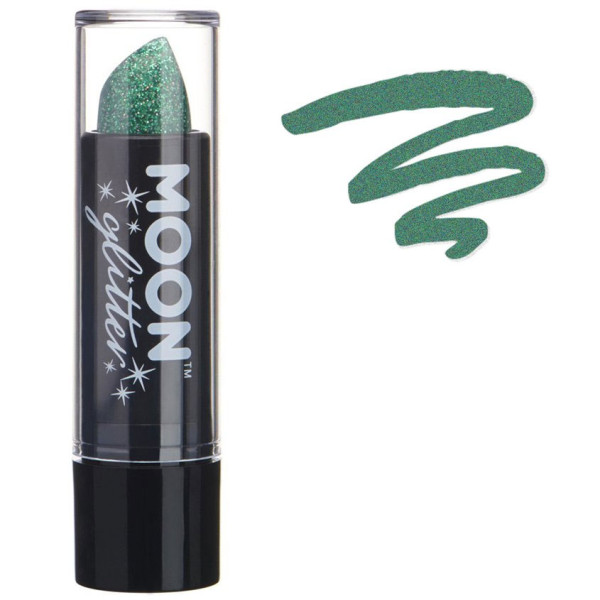 Glitter lipstick in green 4.5g