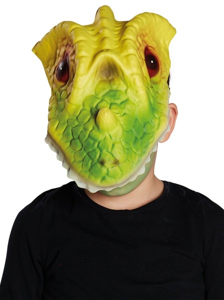 Geschuppte Dini Dino Kindermaske 2