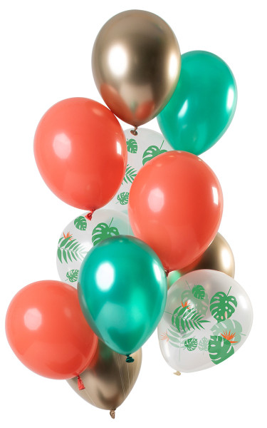 12 balonów z tropikalnymi klejnotami 30 cm