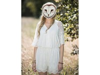 Preview: Paper mask owl with elastic band