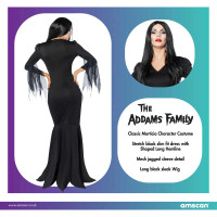 Voorvertoning: Morticia Addams familiekostuum voor dames