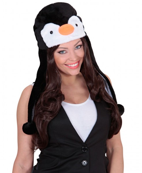 Cuddly penguin hat