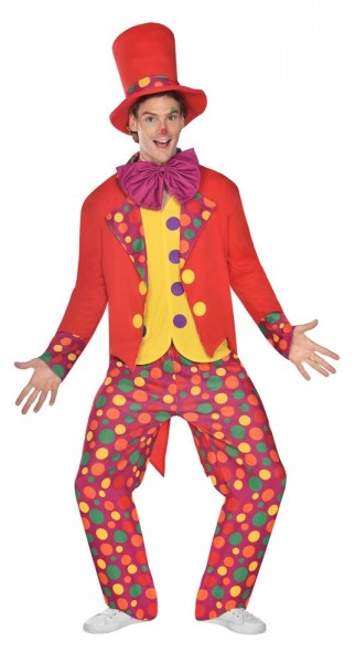 Śmieszny kostium klauna Fred dla mężczyzn
