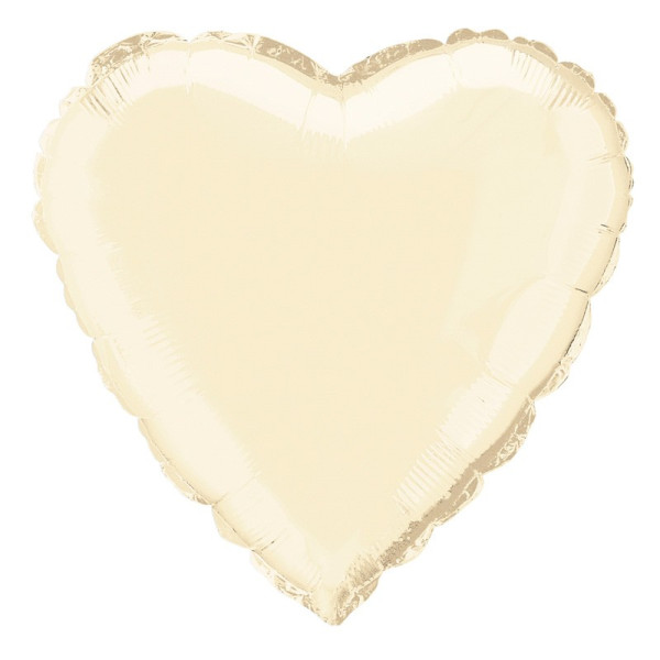 Ballon coeur True Love ivoire