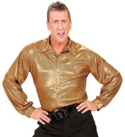 Oversigt: Glitter shirt Disco Fever Gold