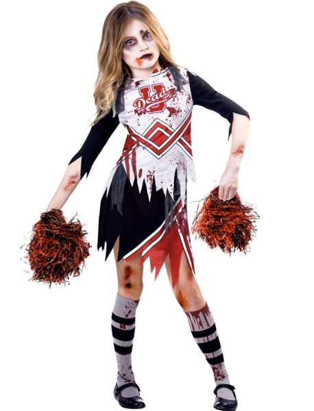 Team Dead Cheerleader-kostuum voor kinderen