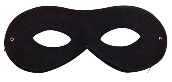 Schwarze Domino Augenmaske