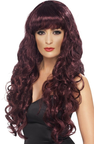 Beauty wig wine red