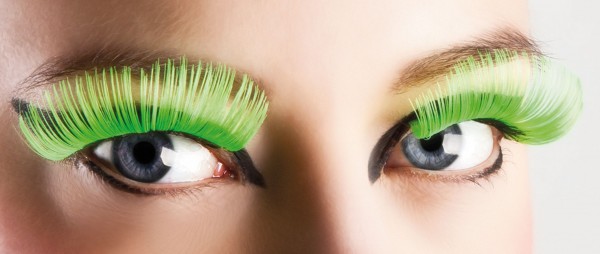 Neon green XL eyelashes