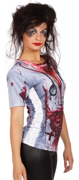 Koszulka damska pielęgniarki zombie 3