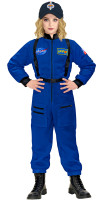 Blue astronaut costume for children