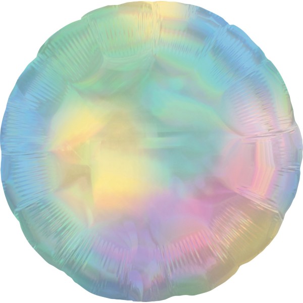 Holografischer Pastell Folienballon 45cm
