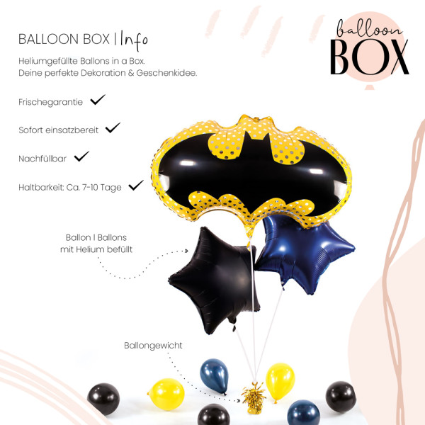 XL Heliumballon in der Box 3-teiliges Set Batman 3
