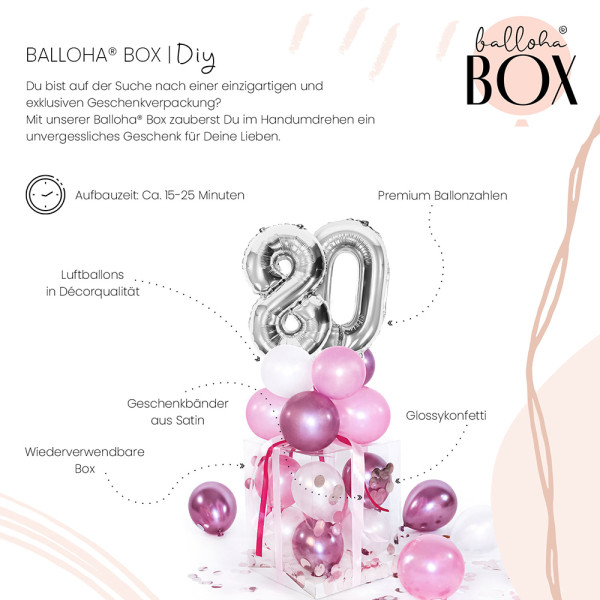 Balloha XL Geschenkbox DIY Pretty Pink 80 3