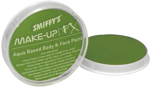 Grøn makeup til ansigt og krop