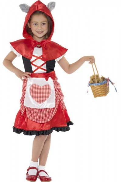 Little Little Red Riding Hood with wolf ears child costume