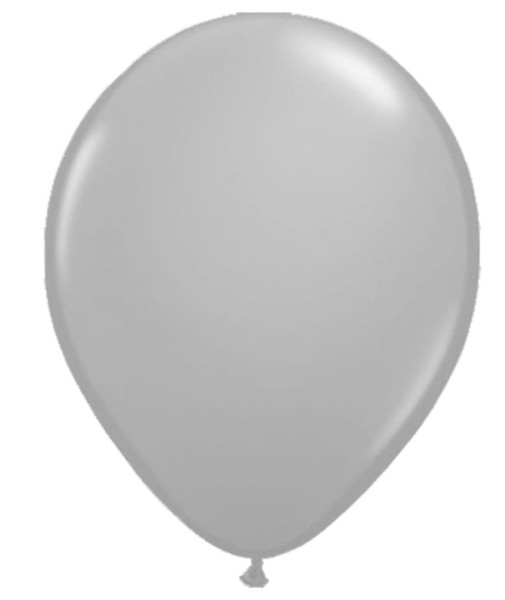 5 LED-ballonnen in zilver 28cm