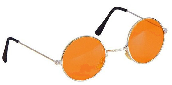 Orange hippie glasses Sonja