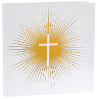 Preview: Guest book Golden Cross 24cm