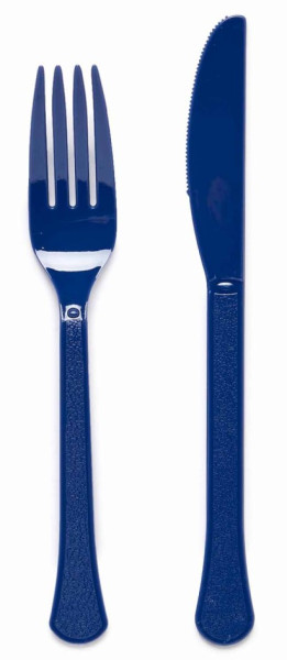Blueberry reusable cutlery set 24 pieces