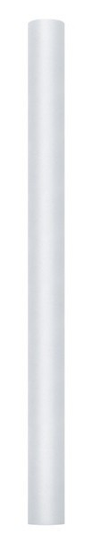 Ljusgrå bordslöpare i tyll 80 x 900 cm 2
