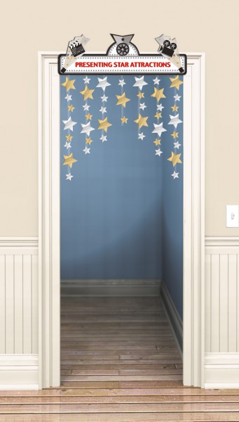Sparkling Star Door Curtain Presenting Star Attraction