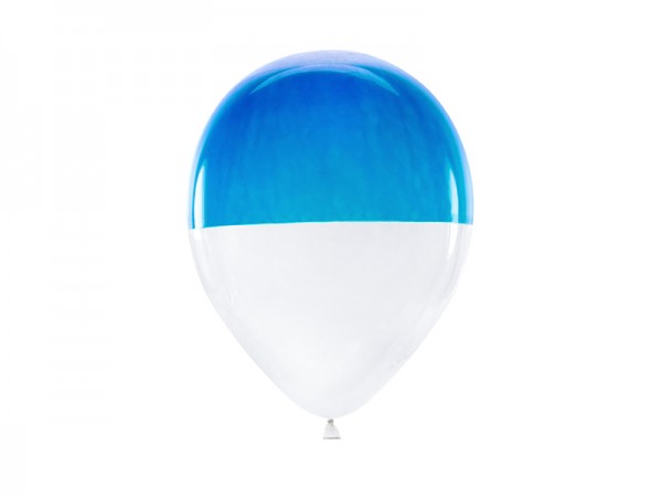 7 tvåfärgade ballonger Carnevale 30cm 4