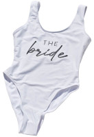 Bright Silver Bride swimsuit size L