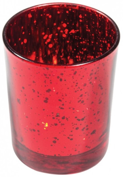 Świecznik Crushed Red 6,5cm