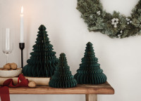 Preview: Noble Christmas tree honeycomb ball hanger 20cm