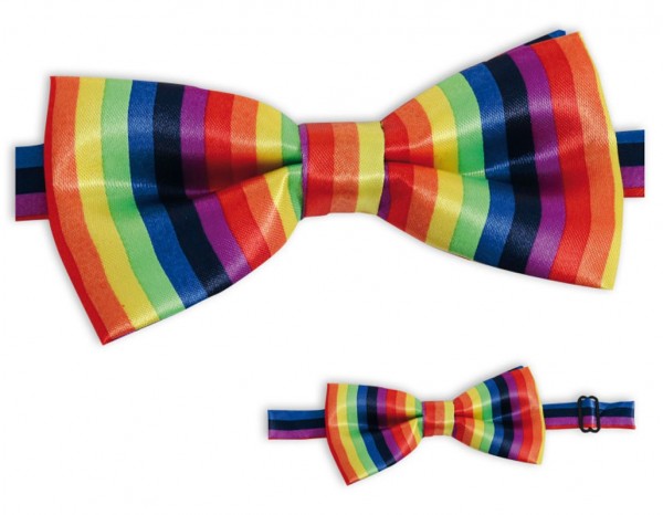 Rainbow colorful party bow tie to tie