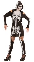 Vorschau: Sexy Knochenbau Kostüm für Damen