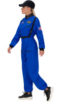 Blå astronautdräkt för kvinnor